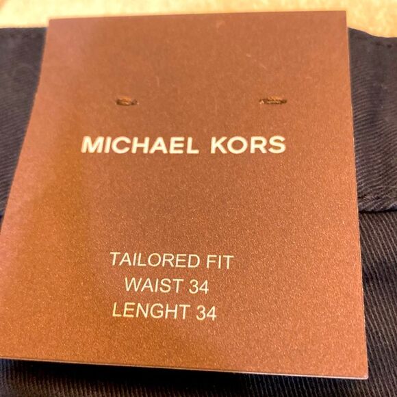 Michael kors black tailored fit 97% cotton 3% elastaine length length 34 - Picture 7 of 7